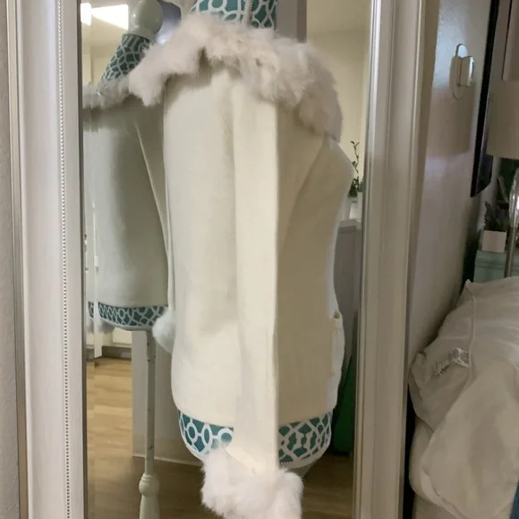 Vintage detachable rabbit hair sweater - Picture 3 of 9